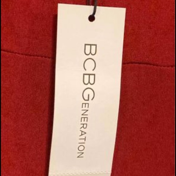 BCBGeneration Deep Red Jumpsuit, smalll - Picture 3 of 8